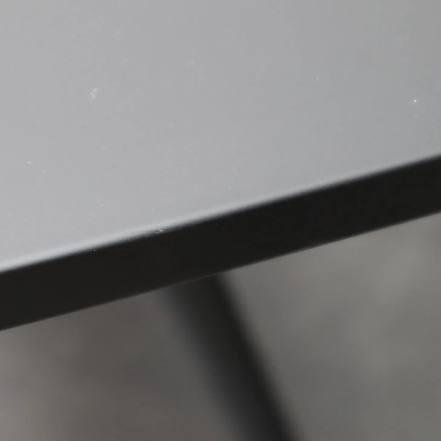 Hochtisch Biplane Platte MDF Und Gestell Aluminium Schwarz Lackiert