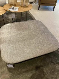 Hocker Adam Stoff Enza 222 Farbe 16676 Grau