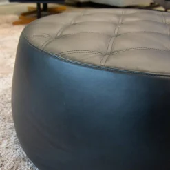 Hocker Big Jack Leder Alamo Schwarz