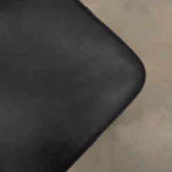 Hocker Bono Leder Rancho Schwarz