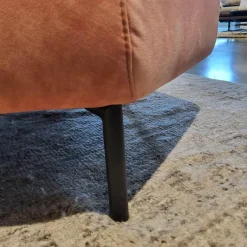 Hocker Franz Stoff Blossom PG IV Rosa Füße Metall Schwarz