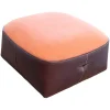 Hocker Isanka Korpus Bezug Leder Saddle Coffee Sitzfläche Bezug Stoff Lino 7710 Crimson