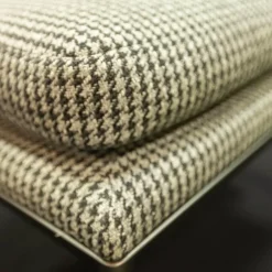 Hocker Mirto Stoff Super Scozia Füße Hartzinnfarben Lackiert