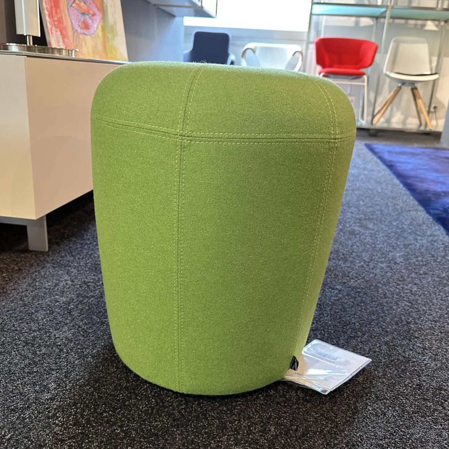 Hocker Si Stoff Lana Grün Zapallo