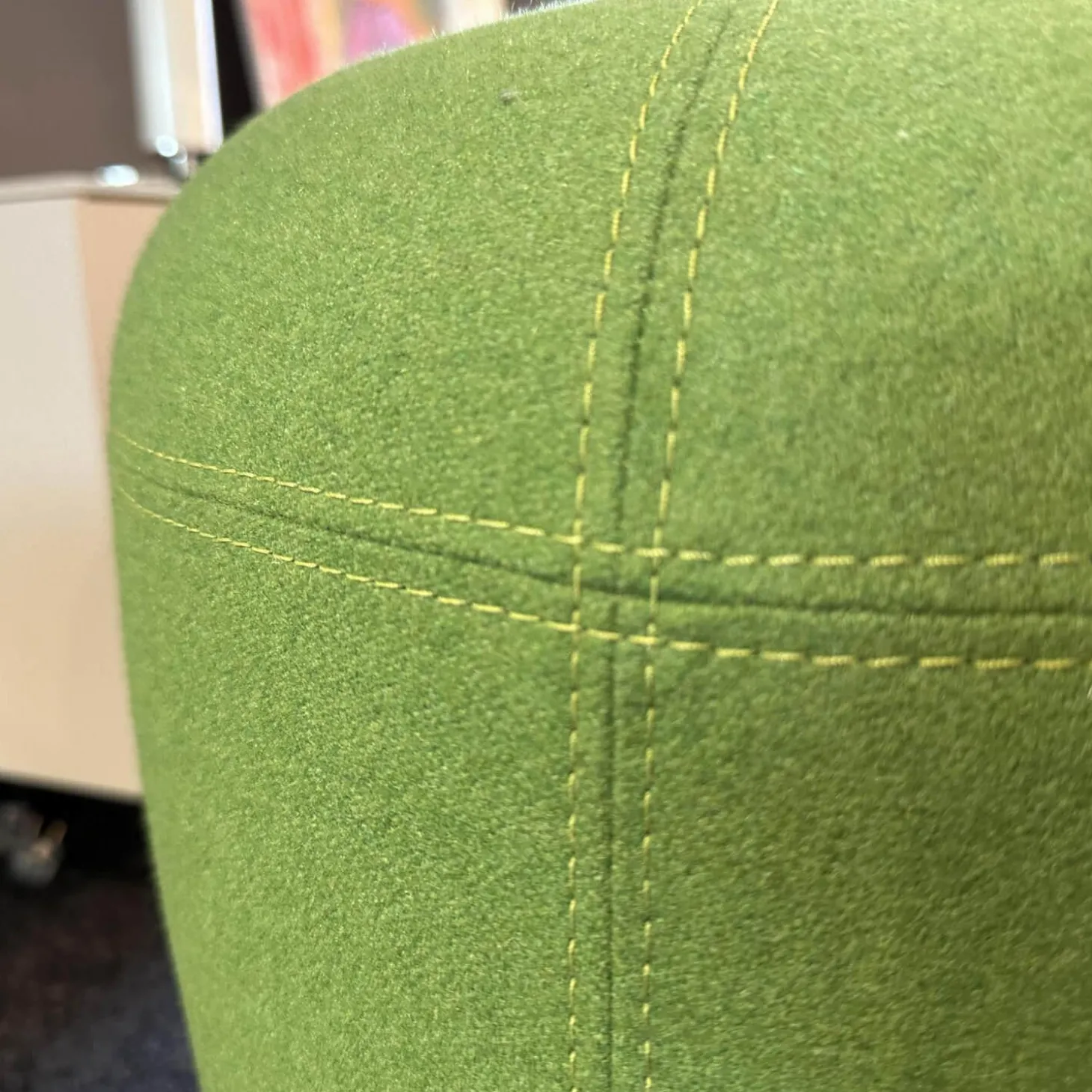 Hocker Si Stoff Lana Grün Zapallo