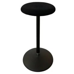 Hocker Sway Stoff Schwarz Gestell Und Tellerfuß Stahl Pulverbeschichtet Schwarz