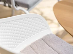 Joval Indoor Tisch Plektron Eiche Massiv Gestell Weiß Pulverbeschichtet Mit Stuhl Eden Und Stuhl Kopenhagen