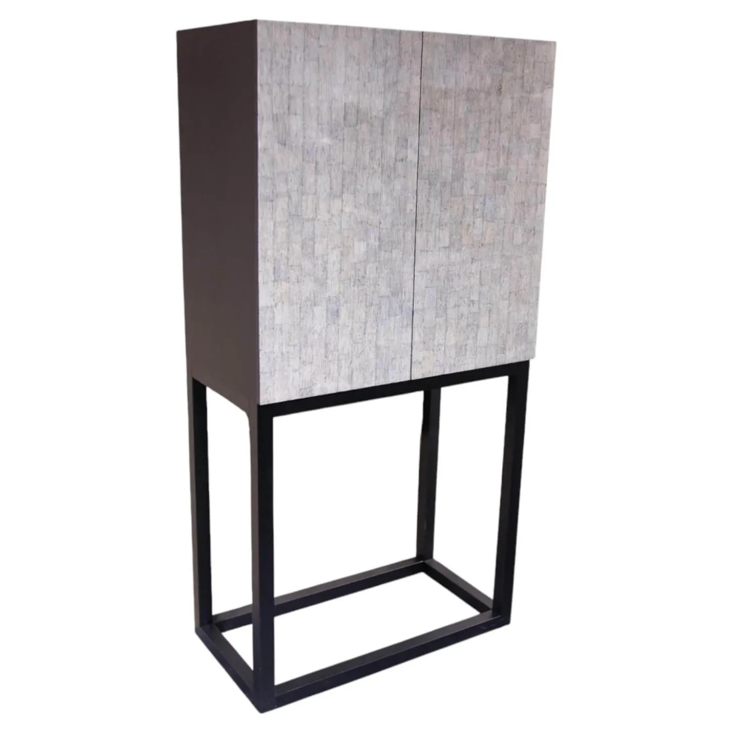 Kabinettschrank Mingkasa Front Eggshell Lack Grau Grün Eiche Massiv Schwarz Gebeizt Und Lackiert