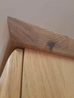 Kleiderschrank Lando Eiche Sand Türen Massiv Korpus Furniert