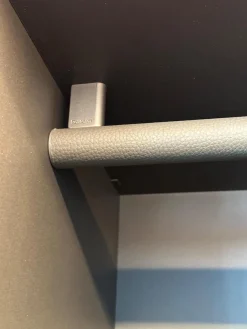 Kleiderschrank New Entry Metallisch Lackiert Bronzo 23 Grau Anthrazit Und Ardesia Glas Grau Anthrazit Mit Beleuchtung