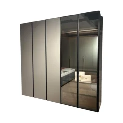 Kleiderschrank Night Collection 2022 Front Lack 331 Visone Matt Korpus 72 Noce Mit Beleuchtung