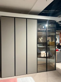 Kleiderschrank Night Collection 2022 Front Lack 331 Visone Matt Korpus 72 Noce Mit Beleuchtung