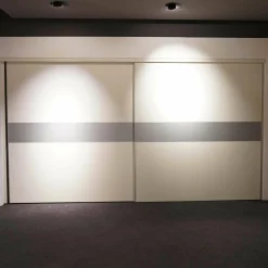 Kleiderschrank Schiebetürensystem Sipario Lack Kristallweiß