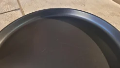 Kleiner Beistelltisch Fat Fat TFF42 M Tablett Schwarz 150 Lackiert Gestell Glänzend Verchromt