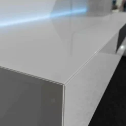 Kommode Box Twin Schub Links Hängend H01 Hochglanz Weiß