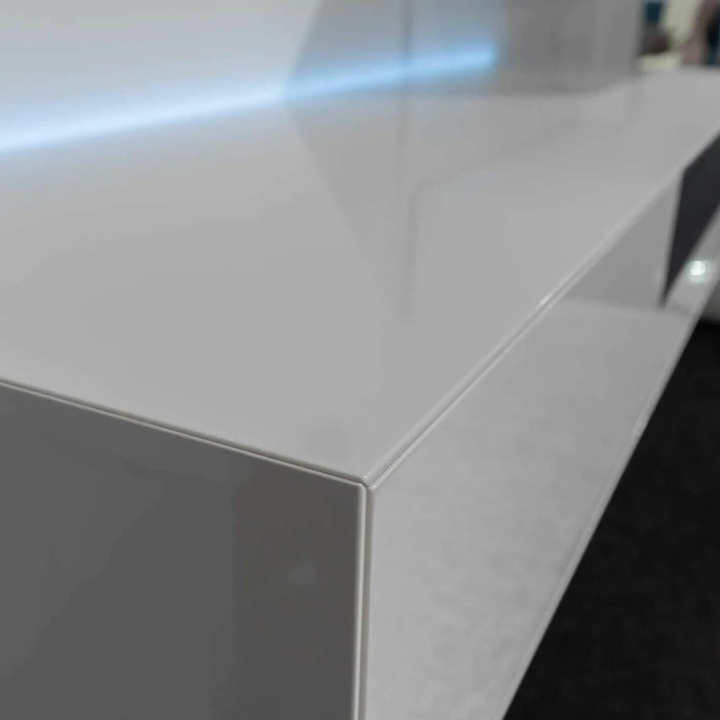 Kommode Box Twin Schub Links Hängend H01 Hochglanz Weiß