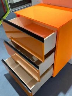 Kommode Cubo RAL 2007 Lack Hochglanz Orange