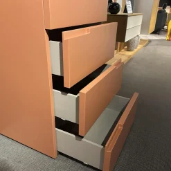 Kommode Lack Matt Mattone M043 Rot Orange