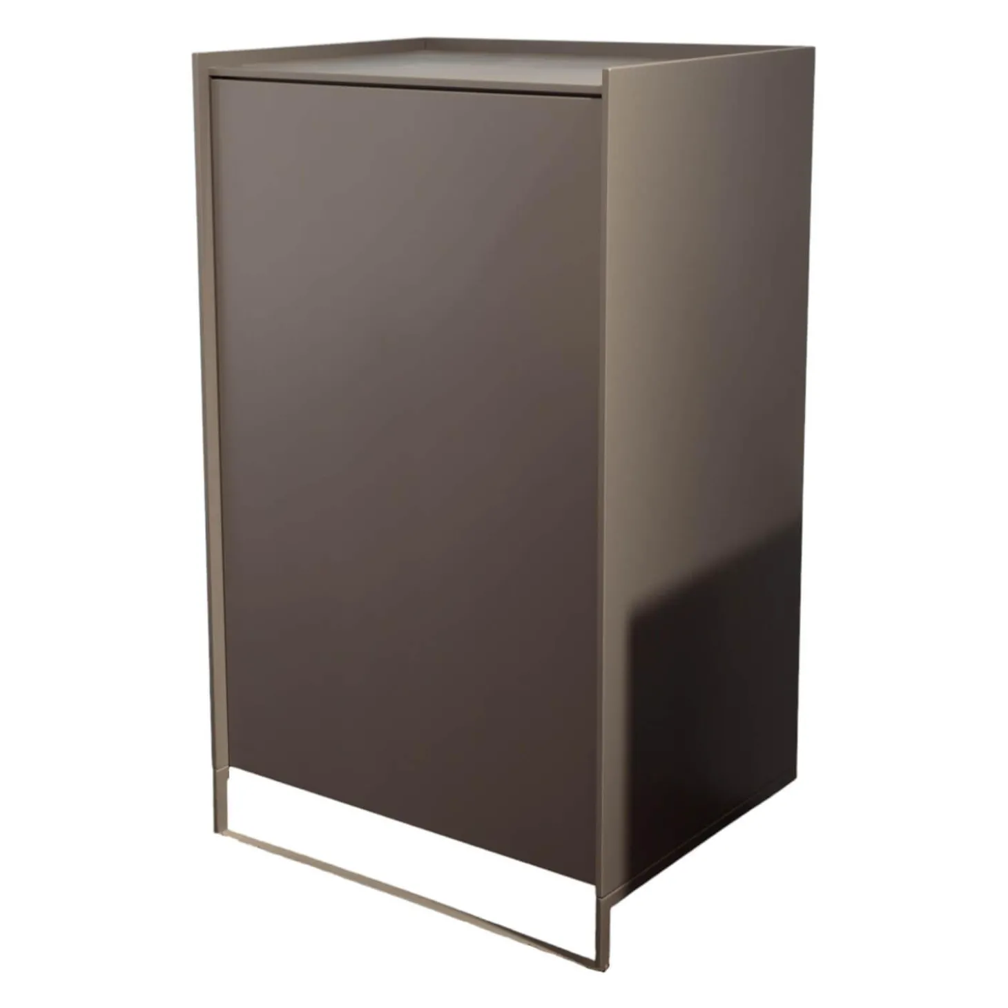 Kommode Lean Box Lack Matt 224 Graphitgrau Vorne Kufe Hinten Stützfüße