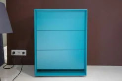 Kommode Rag Box K60 Lack Matt 333 Petrol Blau Mit 3 Schubladen