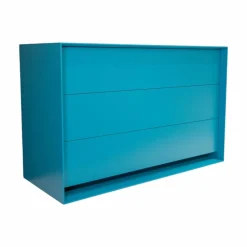 Kommode Rag Box K120 Lack Matt 333 Petrol Blau Mit 3 Schubladen