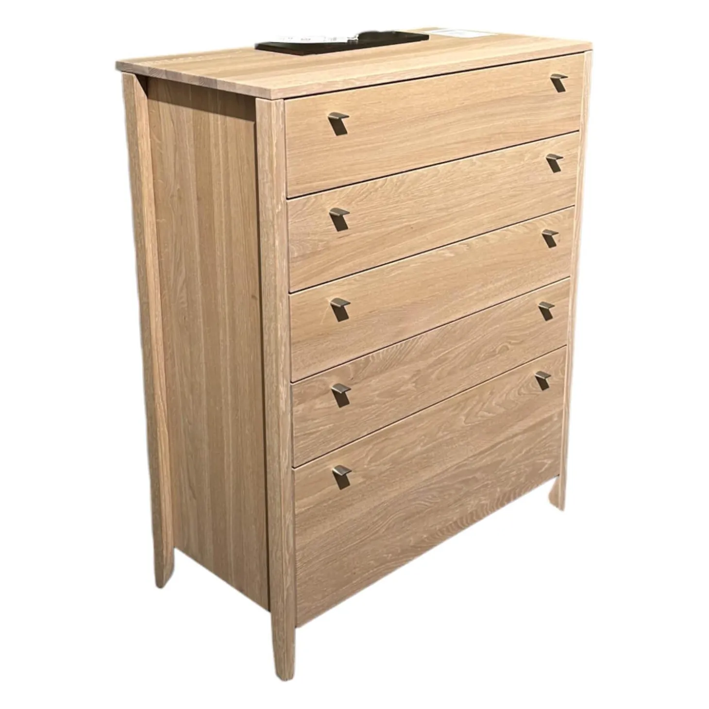 Kommode Sesam Eiche Weißöl Mit Nickelknöpfen