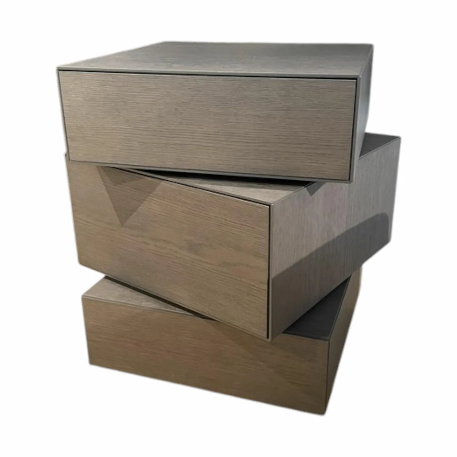 Kommodenkombination Domino Giro Eiche Argilla Grau Lackiert