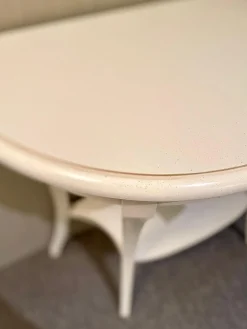 Konsole 4800 A Halbrund Altweiß Patiniert