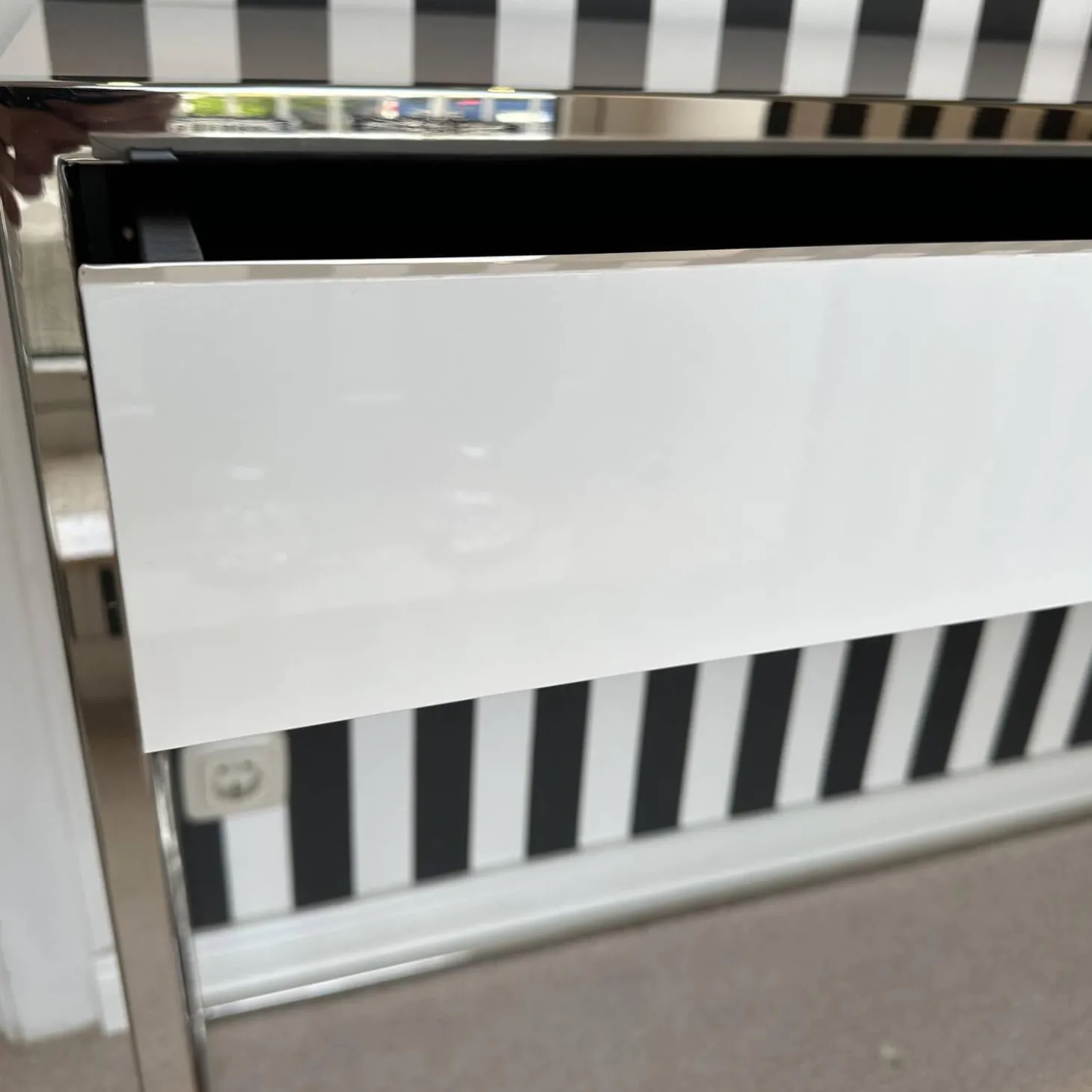 Konsole Smart Oberfläche Pantex 63 Weiß Edelstahl Poliert