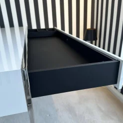 Konsole Smart Oberfläche Pantex 63 Weiß Edelstahl Poliert