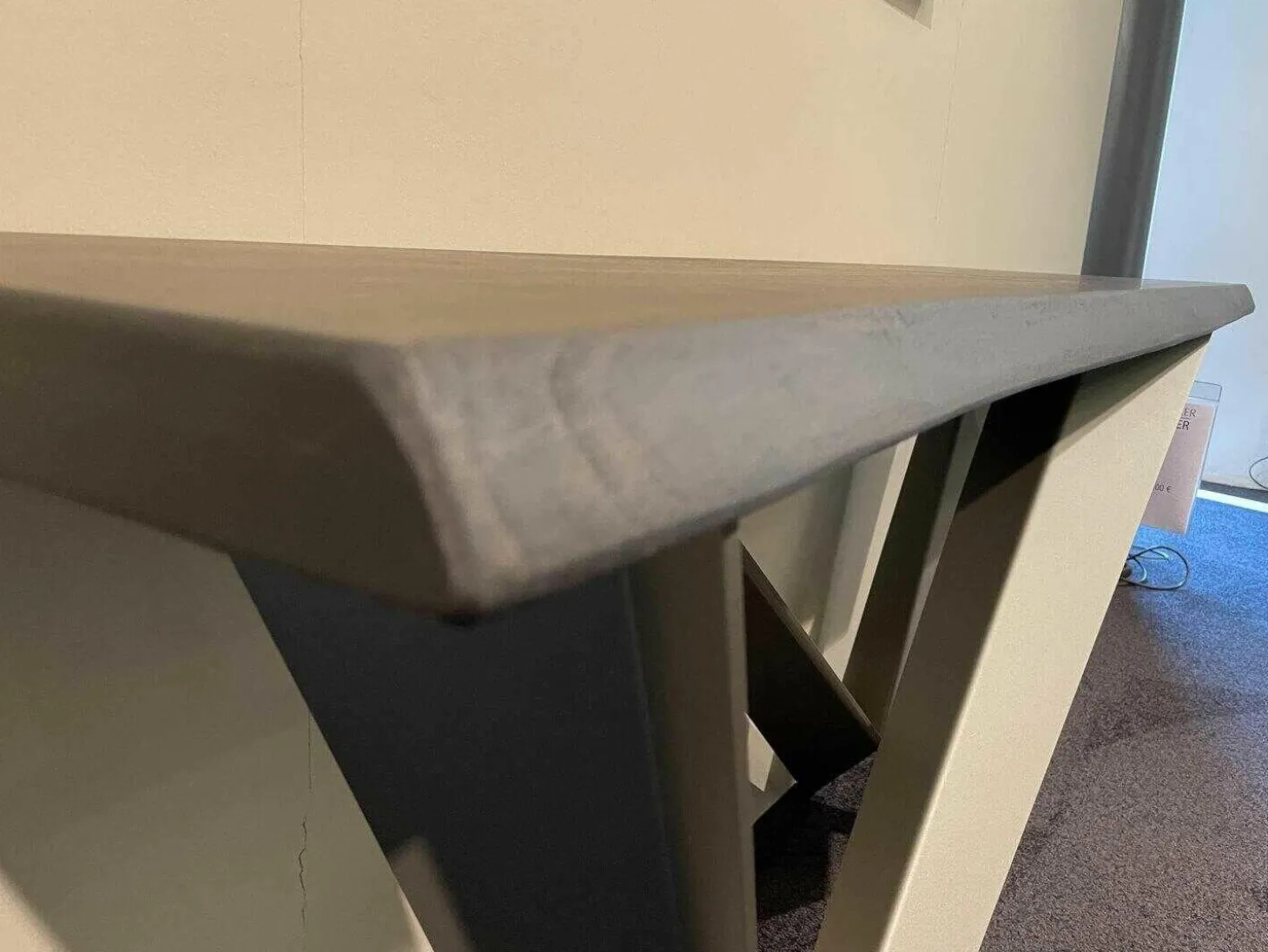 Konsole Westin Top RB Verbrannte Eiche Gestell GFM11 Titan Gaufriert