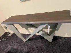 Konsole Westin Top RB Verbrannte Eiche Gestell GFM11 Titan Gaufriert