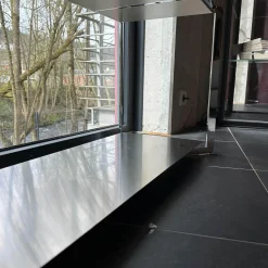 Konsolentisch Portfolio Lack Matt Ton Grau Korpus Chrom