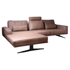 Lederecke Stage Type 6765 Dickleder Torero Macchiato Braun Metallkufen 454 Schwarz Matt