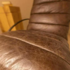 Ledersessel SP120 Leder Frame Gestell Metall Mit Hocker