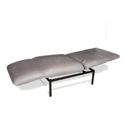 Liege 1LS Roro Small Anilinleder Taron Gestell Metall Schwarz Pulverbeschichtet