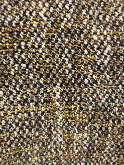 Lounge Sessel Daydreamer Innen Stoff Mamaye 204 Braun Beige Gelb Außen Leder Lolita Pralina Braun Gestell Bronze Lackiert Inklusive Hocker