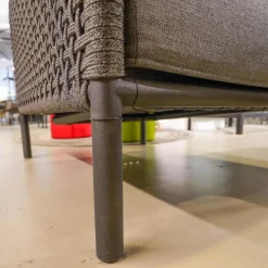 Lounge Sessel Encore Soft Rope Dark Grey Kissen Farbe Lava Grey