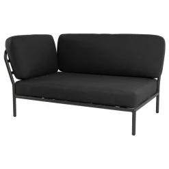 Lounge Sofa Level Stoff Basic Dark Grey Grau Gestell Alu Pulverbeschichtet