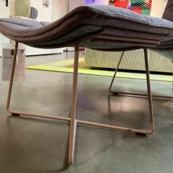 Loungesessel Nest Pure Stoff Seven 71 Lavendel Violett Schale Formflies Grau Gestell Rose Inklusive Hocker