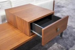 Lowboard 914 Holzfurnier Farblos Lackiert Nussbaum Amerikanisch Gestell Umbragrau