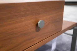 Lowboard 914 Holzfurnier Farblos Lackiert Nussbaum Amerikanisch Gestell Umbragrau