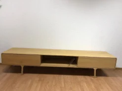 Lowboard Fawn Eiche Massiv Weiß Geölt