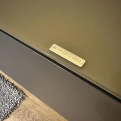 Lowboard Next Korpus Smart Lack Granite Grau Stofffront Grey Grau Mit Soundbar Und TV-Halterung