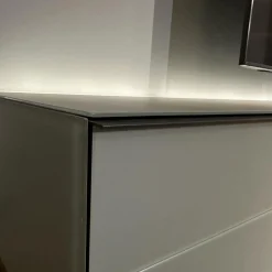 Lowboard Scala Lack Anthrazit Und Grau Metallgestell Schwarz Inklusive Beleuchtung