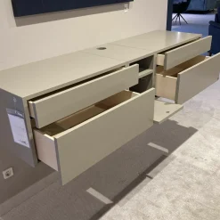 Lowboard WK240 Viva Glattlack Terra Braun Push to Open