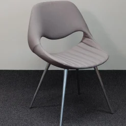 Mehrzweckstuhl Little Perillo XS Bezug Grau Vierbein Chrom