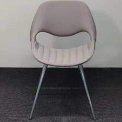 Mehrzweckstuhl Little Perillo XS Bezug Grau Vierbein Chrom