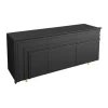Minottiitalia Anrichte Gessolina Anrichte MDF PU Lackiert Noir Schwarz