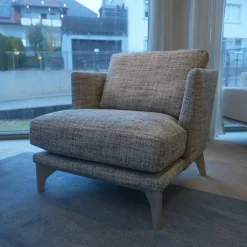 Modell Polo Living Sofa 2,5 sitzig BW 161-3001 Sessel Polo Living BW 161-1000 hellblau beigegrau Füße graublau